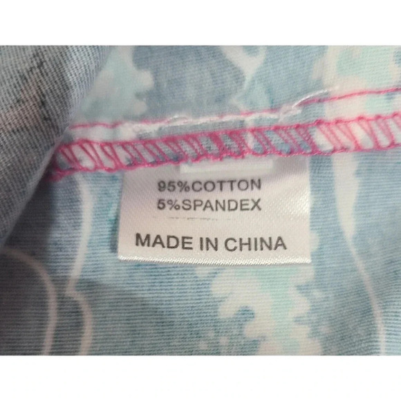 Surfer Girl Box Pleated Skirt Womens Size Large Ocean Dolphins Sunset Unbranded - Picture 3 of 3